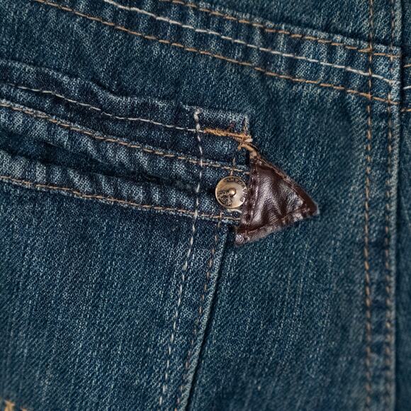 Y2K Phat Farm Denim Jean Shorts Mens SZ 36 Skater Hip Hop Jorts Streetwear Baggy - Picture 11 of 11